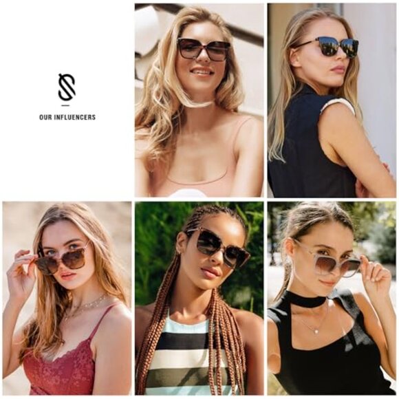 Square Sunglasses UV400 Protection Recycled Plastic Frame Fashion Accessory main image 6